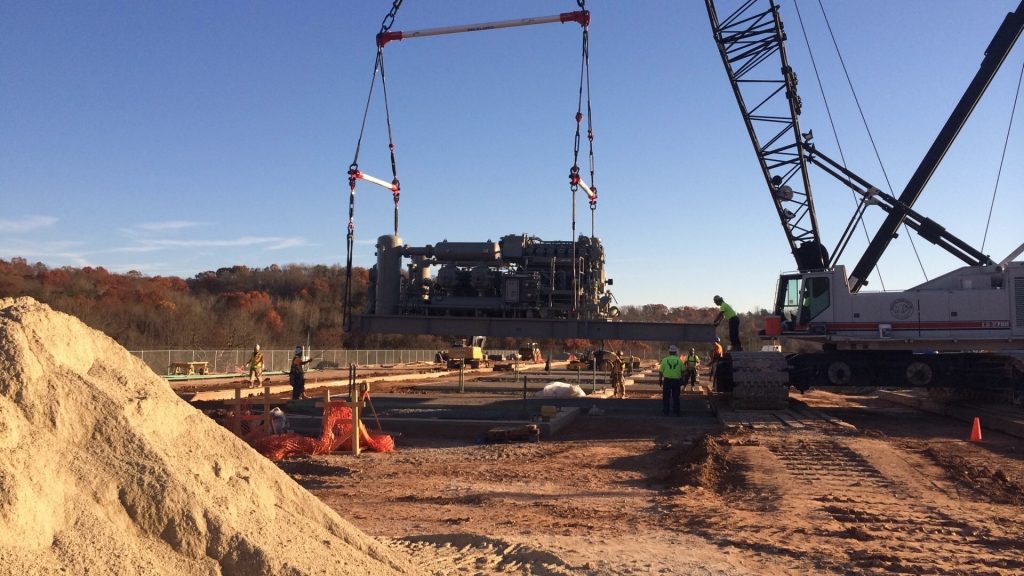 Photos of the Nichols Compressor Station construction