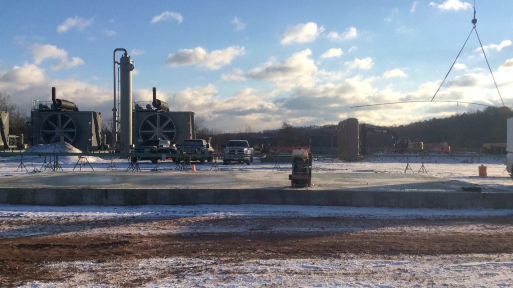 Photos of the Nichols Compressor Station construction