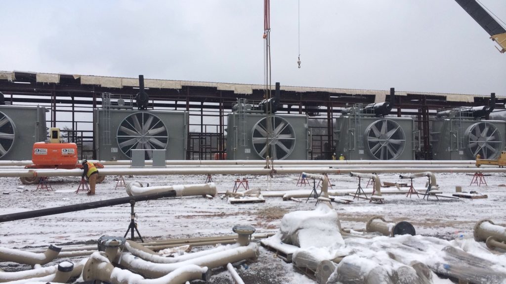 Photos of the Nichols Compressor Station construction
