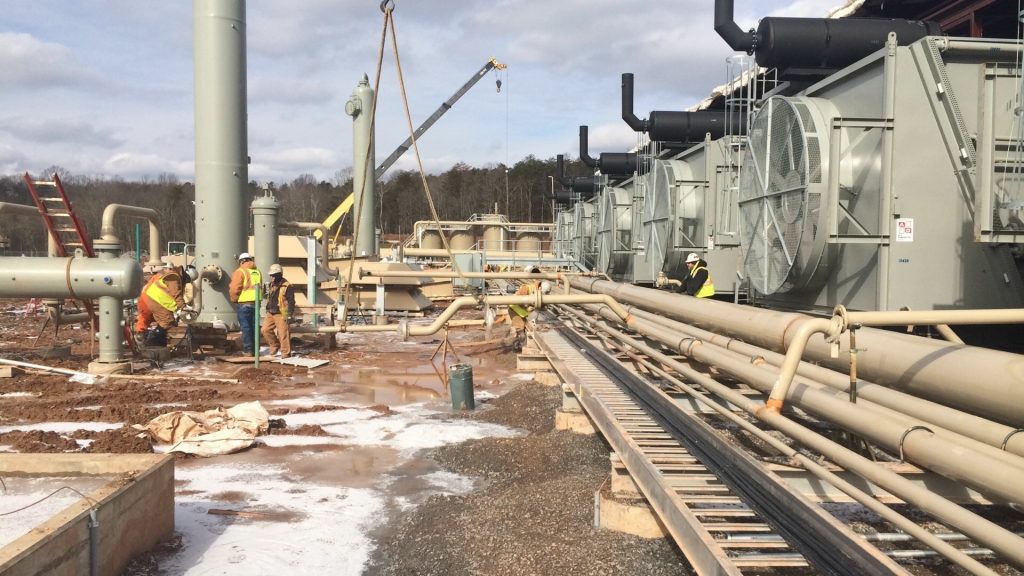 Photos of the Nichols Compressor Station construction