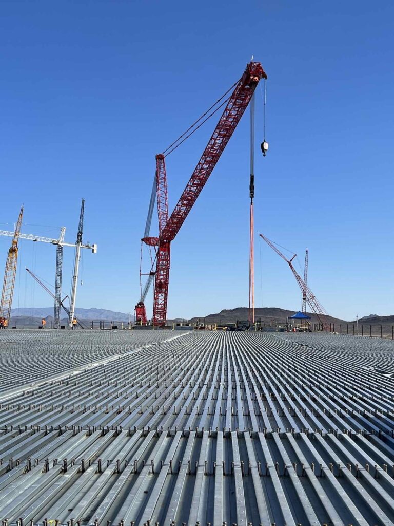 Photos from the construction of Phoenix Semiconductor Drain Systems