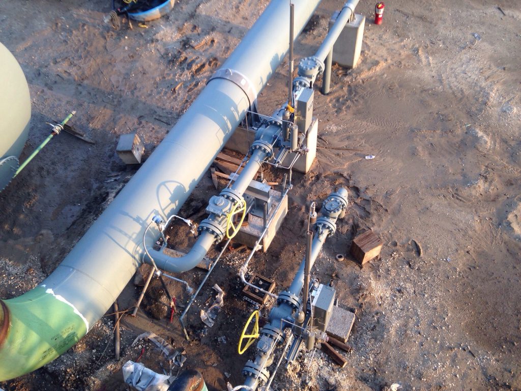 Photos from the construction of the Gulf Trace Compressor Station