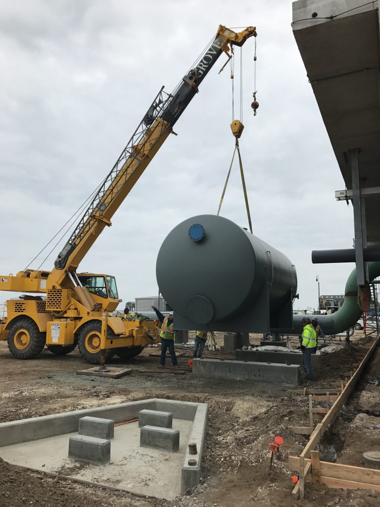 Photos from the construction of the Gulf Trace Compressor Station