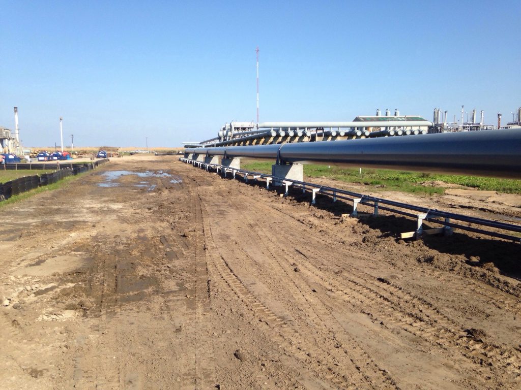 Photos from the construction of the Gulf Trace Compressor Station