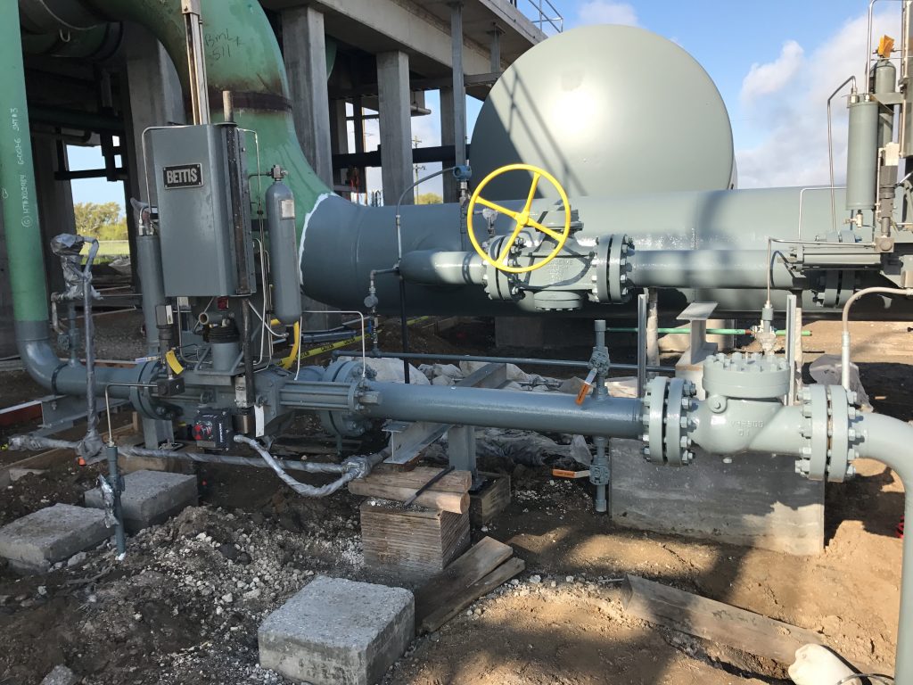 Photos from the construction of the Gulf Trace Compressor Station