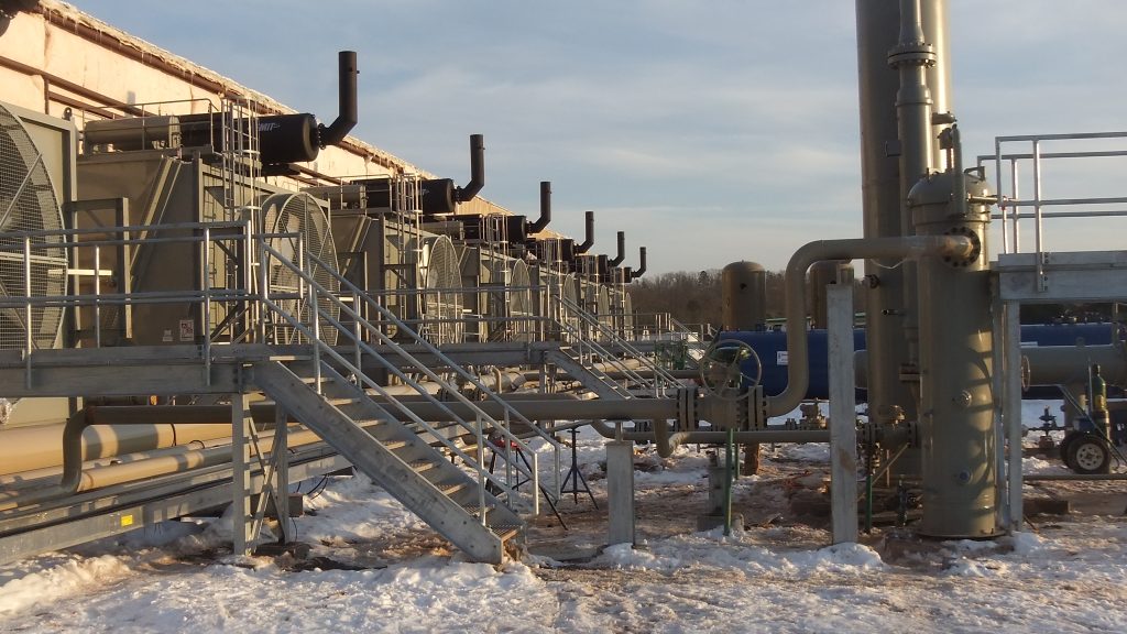 Photos of the Nichols Compressor Station construction