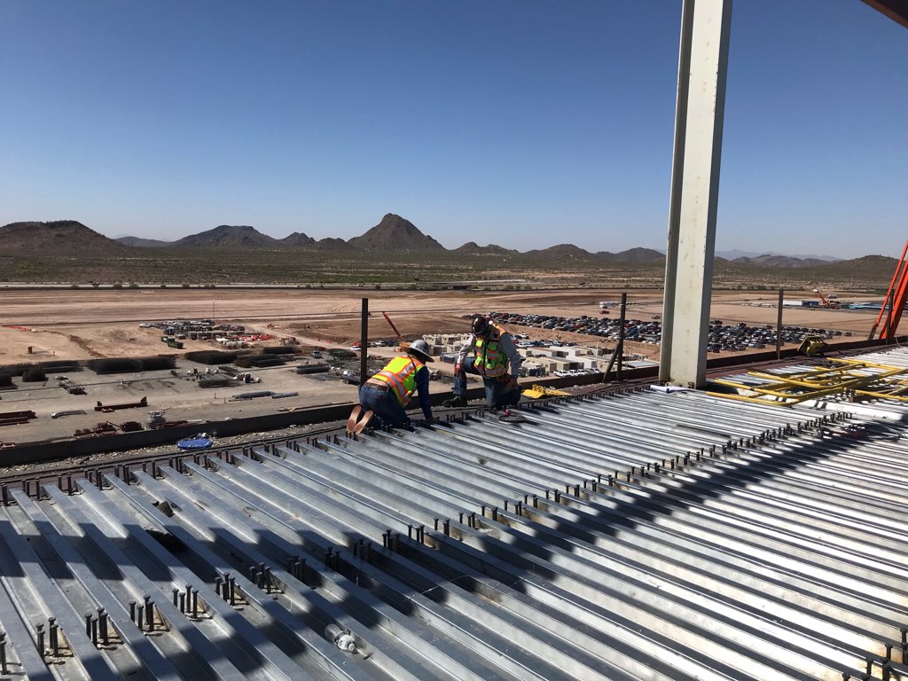 Photos from the construction of Phoenix Semiconductor Drain Systems