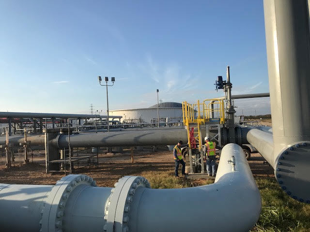 Photos from the Jones Creek Tank Farm Facility